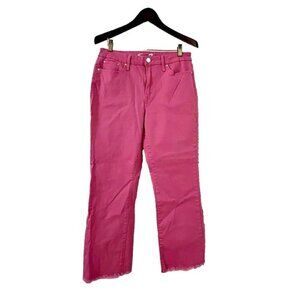 Seven 7 Jeans Women 10 Slim‎ Straight Jeans Mid Rise Bubble Gum Barbie Core Pink